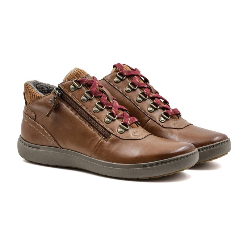 Женские высокие кеды Clarks Nalle Mid 26161892, коричневые