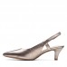Женские туфли с закрытым мыском/открытой пяткой Clarks Linvale Loop 26140027, серебряные