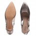 Женские туфли с закрытым мыском/открытой пяткой Clarks Linvale Loop 26140027, серебряные