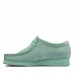 Женские полуботинки Clarks Wallabee. 26156626, зеленые