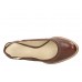 Женские туфли с закрытым мыском/открытой пяткой Clarks Ellis Ivy 26132003, коричневые