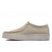 Мужские полуботинки Clarks Wallabee Cup 26158153, белые