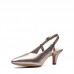 Женские туфли с закрытым мыском/открытой пяткой Clarks Linvale Loop 26140027, серебряные
