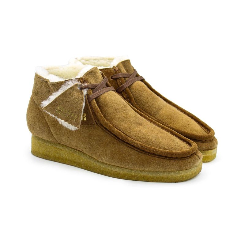 Женские ботинки Clarks Wallabee Boot. 26162498, коричневые Женские ботинки Clarks Wallabee Boot. 26162498, коричневые