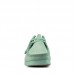 Женские полуботинки Clarks Wallabee. 26156626, зеленые
