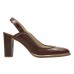 Женские туфли с закрытым мыском/открытой пяткой Clarks Ellis Ivy 26132003, коричневые