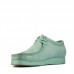 Женские полуботинки Clarks Wallabee. 26156626, зеленые