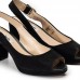 Женские туфли с открытым мыском/открытой пяткой Clarks Kelda Spring 26123573, черные